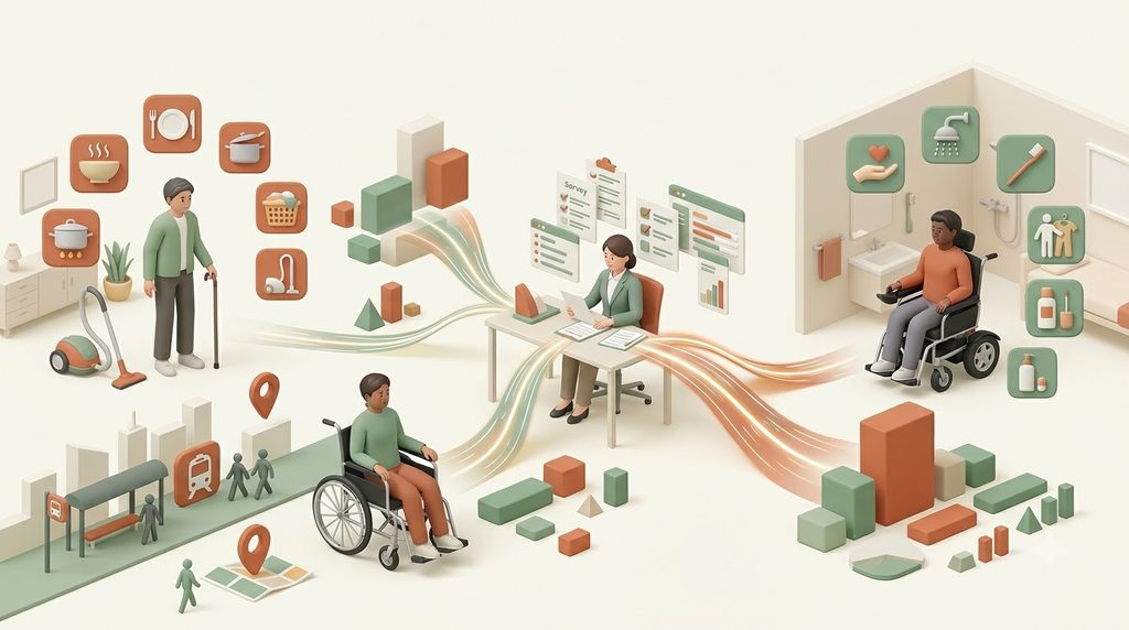 3D illustration of support services 202608232200