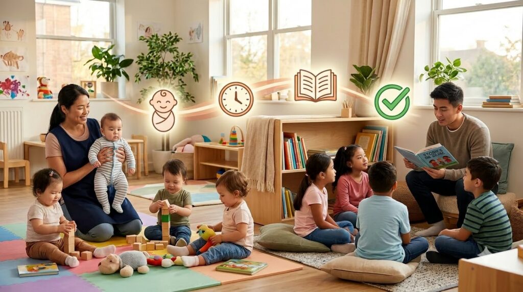 Adults and children gathered 202608070132
