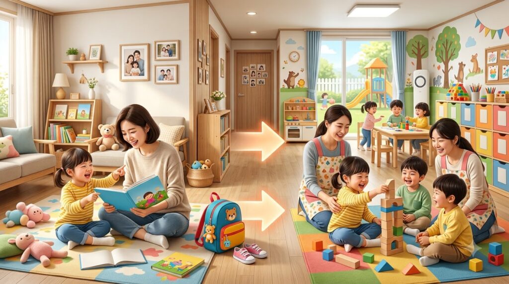 2026 가정양육수당 총정리 | 지원 대상부터 신청방법까지 한눈에 4 Child transitioning from home to… 202608071237 1