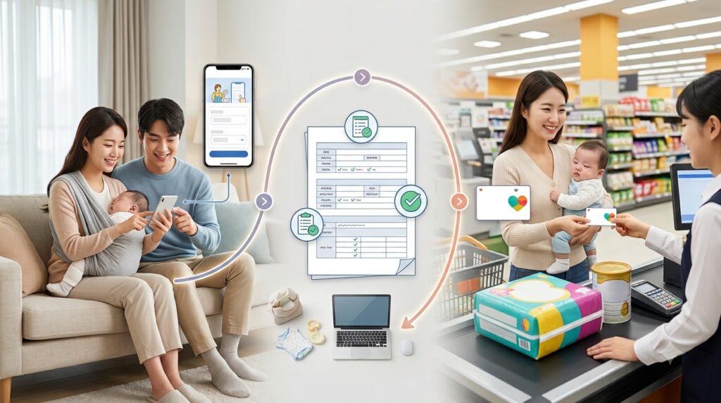 2026 기저귀·조제분유 지원사업 총정리 | 신청 대상부터 지원 내용까지 한눈에 4 Couple applying for welfare support 202608071040 1
