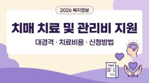 2026 치매 치료관리비 지원 총정리 | 대상·지원금·신청방법 9 치료및관리비지원 사진1