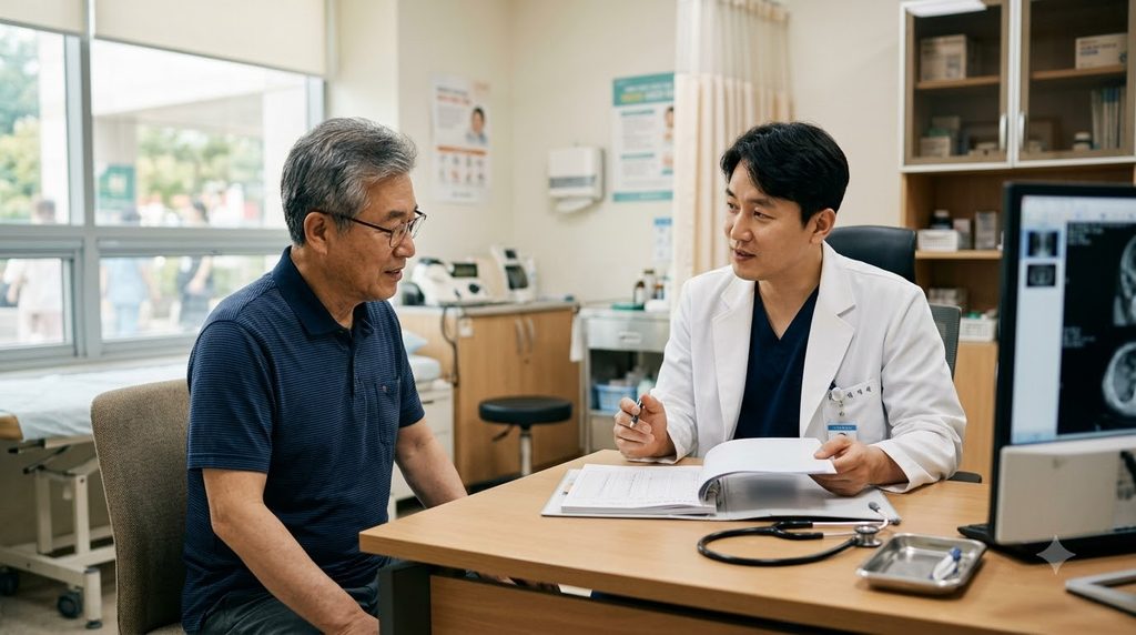 2026 차상위 본인부담경감 대상자|병원비가 줄어드는 기준과 확인방법 2 Doctor reviewing medical results… 202608242321