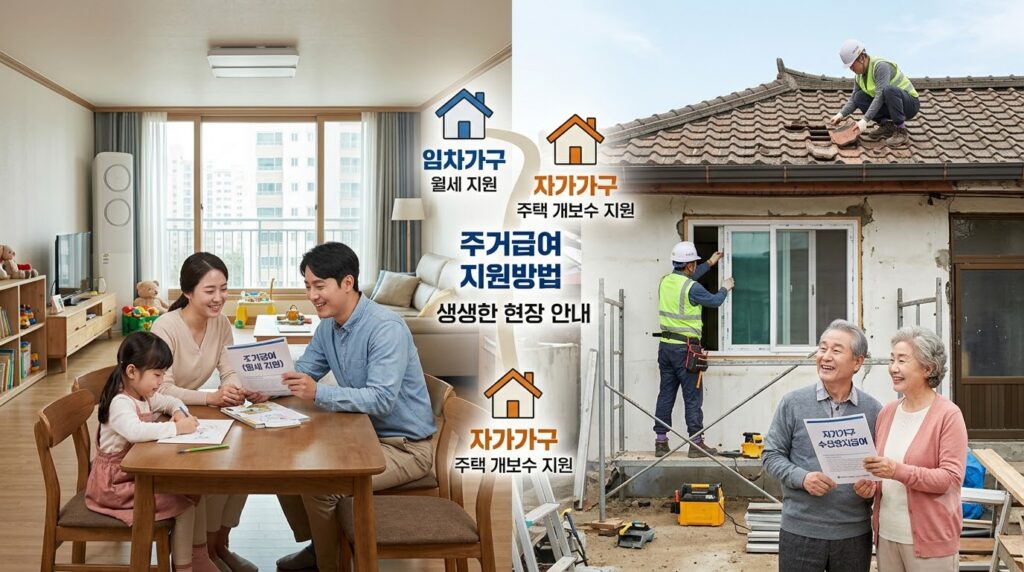 2026 주거급여 총정리 | 신청 자격부터 지원금, 신청방법까지 한눈에 2 Family in apartment repairing house 202608031407