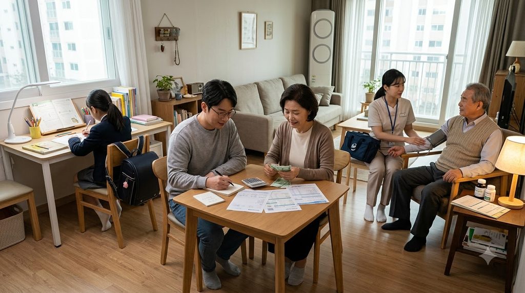 2026 기초생활수급자 될 수 있을까? 생계·의료·주거·교육급여 기준과 신청방법 3 Family in daily life scene 202608232224