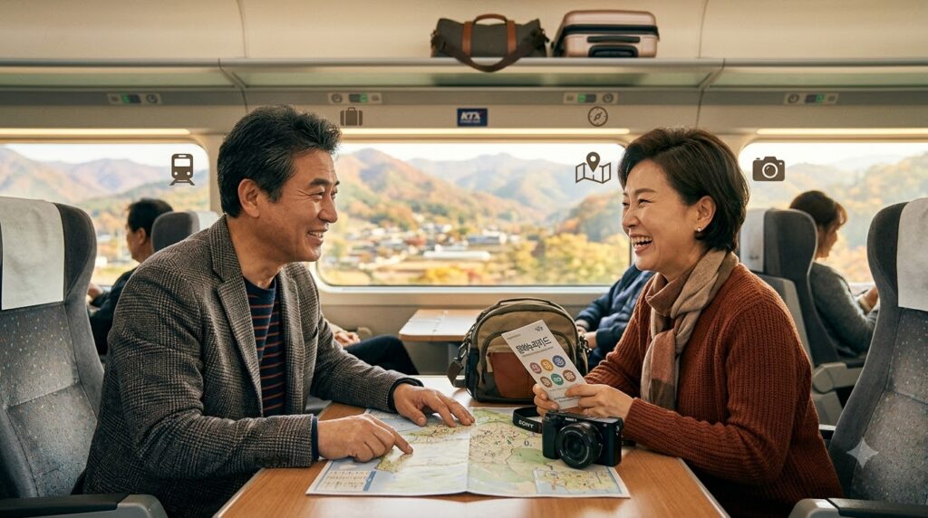 2026 문화누리카드 총정리 | 신청 대상부터 지원금, 사용처까지 한눈에 5 Korean couple on train trip 202608062019 1