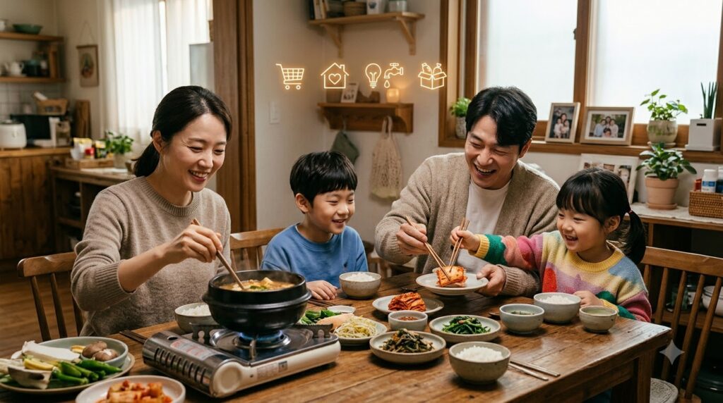 Korean family preparing meal tog… 202608041141