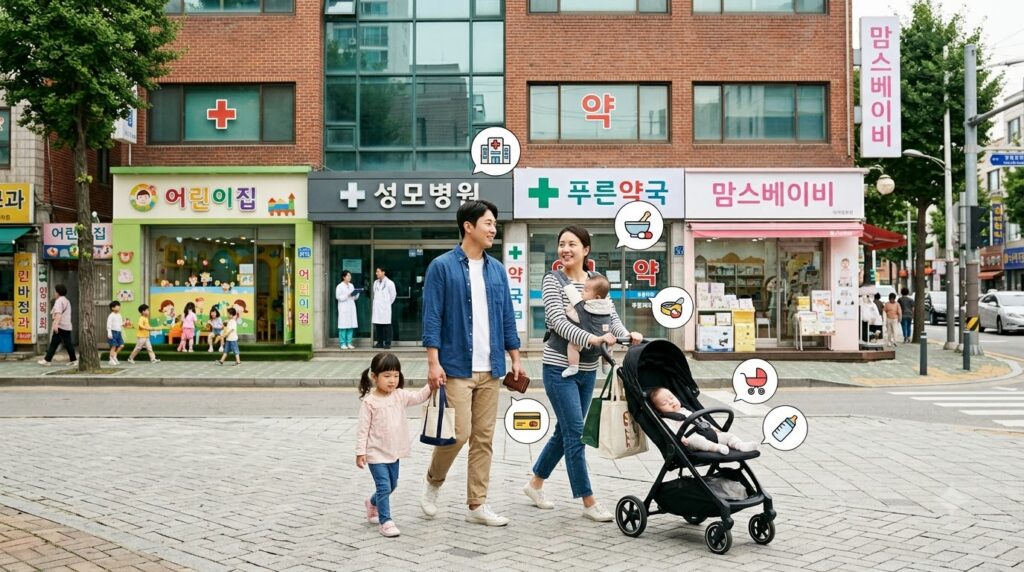 2026 국민행복카드 총정리 | 신청 대상부터 바우처 혜택, 사용처까지 한눈에 4 Korean parents using hospital ph… 202608062043