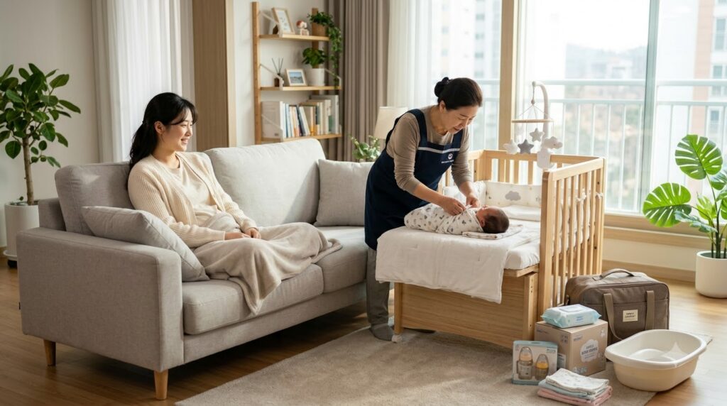 Mother and newborn returning home 202608071113