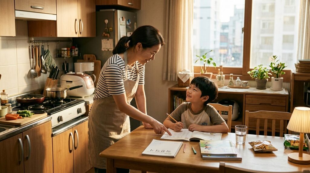 2026 한부모가족 지원 총정리 | 지원 대상·소득기준·아동양육비 1 Parent helping child with homework 202608112141
