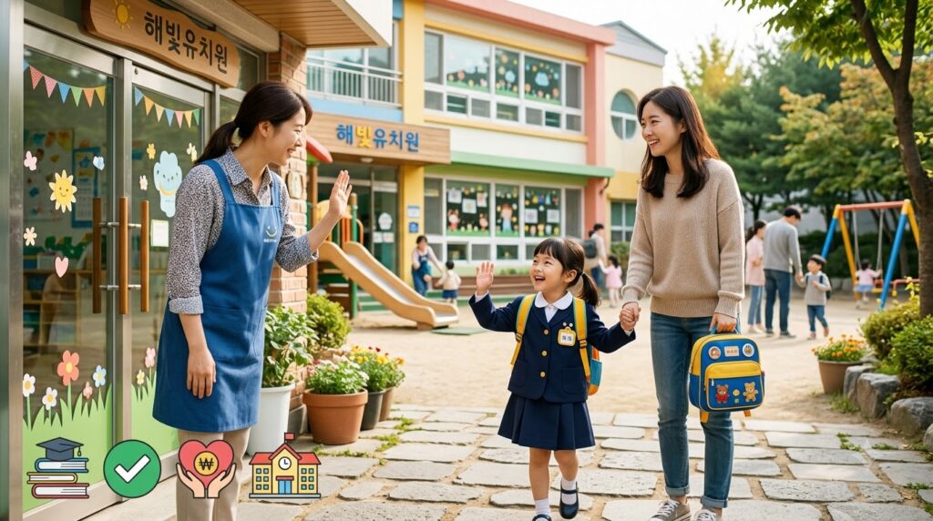 2026 유아학비 지원 총정리 | 유치원 지원 대상부터 신청방법까지 1 Parent walking child to kinderga… 202608091246