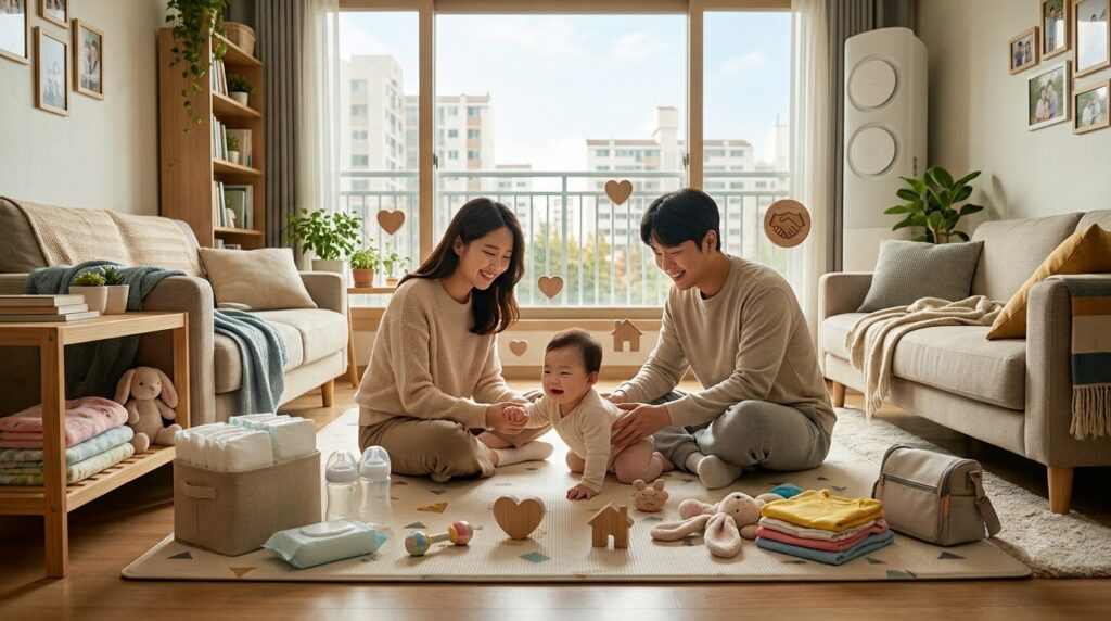 2026 기저귀·조제분유 지원사업 총정리 | 신청 대상부터 지원 내용까지 한눈에 5 Parents spending time with baby 202608071040