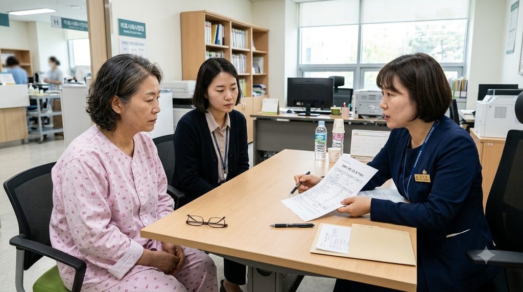 2026 긴급복지 의료지원 병원비 어디까지 받을 수 있을까? 300만원 지원범위와 신청 시점 1 Patient receiving medical suppor… 202608222339 1