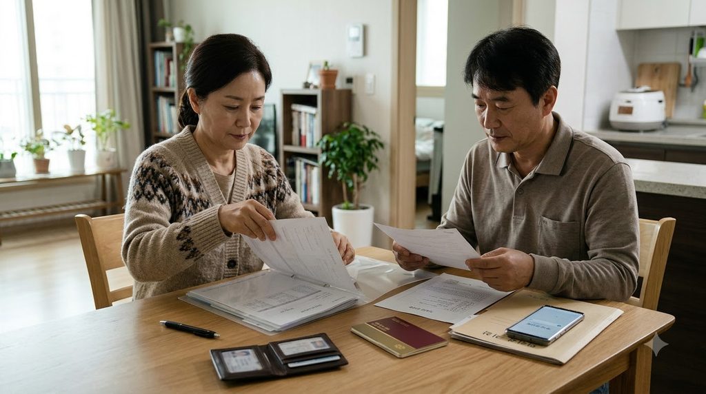 2026 기초생활수급자 될 수 있을까? 생계·의료·주거·교육급여 기준과 신청방법 4 Person reviewing documents at table 202608232224