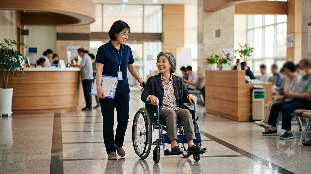 Person visiting hospital with as… 202608232200