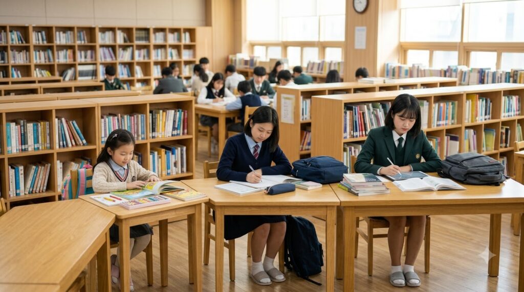 2026 교육급여 총정리 | 지원 대상부터 신청방법·교육활동지원비까지 2 Students studying in school library 202608101337 1