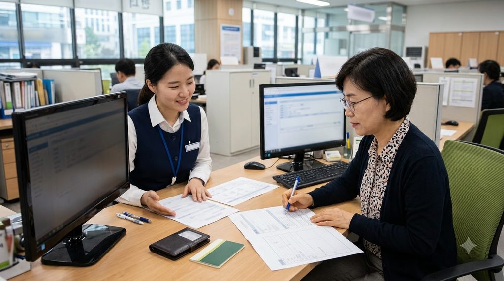 2026 장애수당 월 6만원 받는 조건|장애인연금 대상이 아니라면 확인하세요 4 Woman filling out disability all… 202608262301