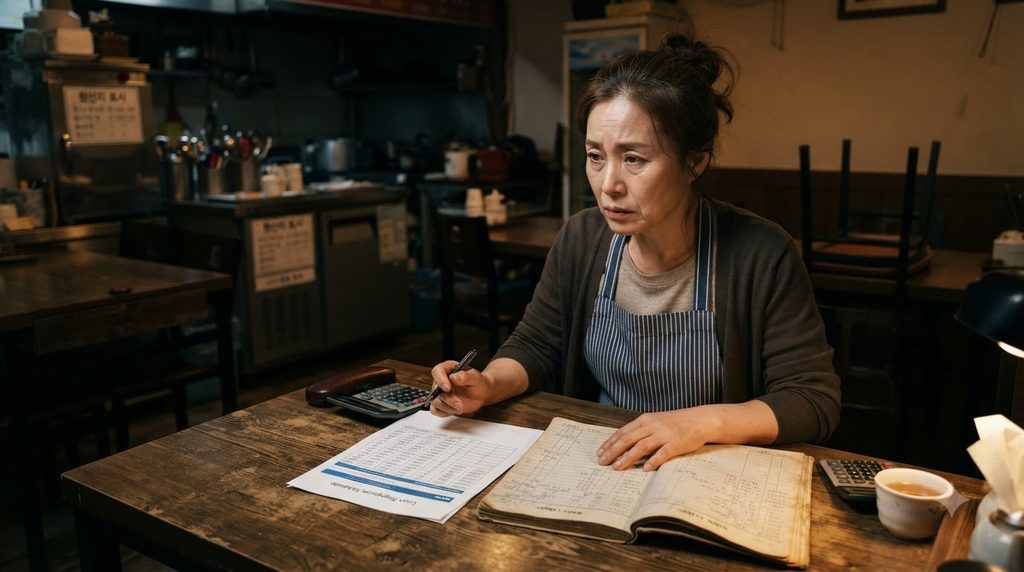 2026 코로나 소상공인 빚 탕감 대상 조회|장기연체 대출·새출발기금 신청 조건 1 Business owner reviewing loan st… 20260921223824