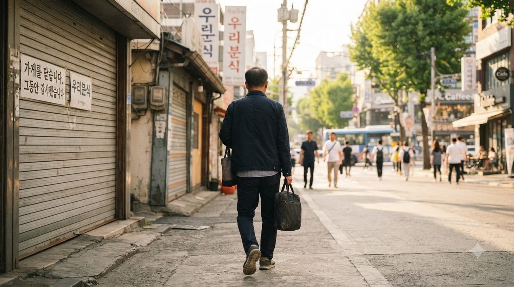 2026 희망리턴패키지 전직장려수당 최대 100만원|심화교육·60일 근속 조건 1 Business owner walking toward ne… 20260918002651