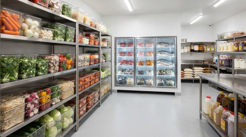 2026 식재료관리사 1급 자격증|무료수강·시험·발급비용·취업 활용처 2 Cafeteria storing food ingredients 20260918235719