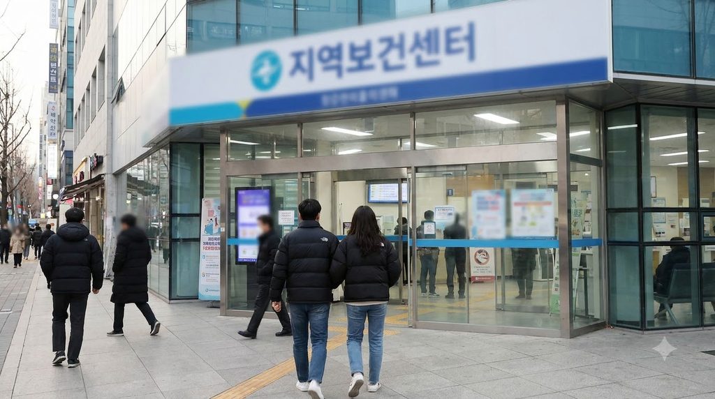2026 난임시술비 지원 신청방법 | 체외수정·인공수정 지원받기 전 확인할 것 3 Couple entering public health ce… 202609052335 3