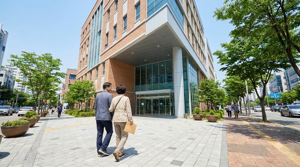 2026 암환자 의료비 지원|성인·소아 대상과 지원금액, 보건소 신청방법 4 Couple walking to public health 202609042346 1