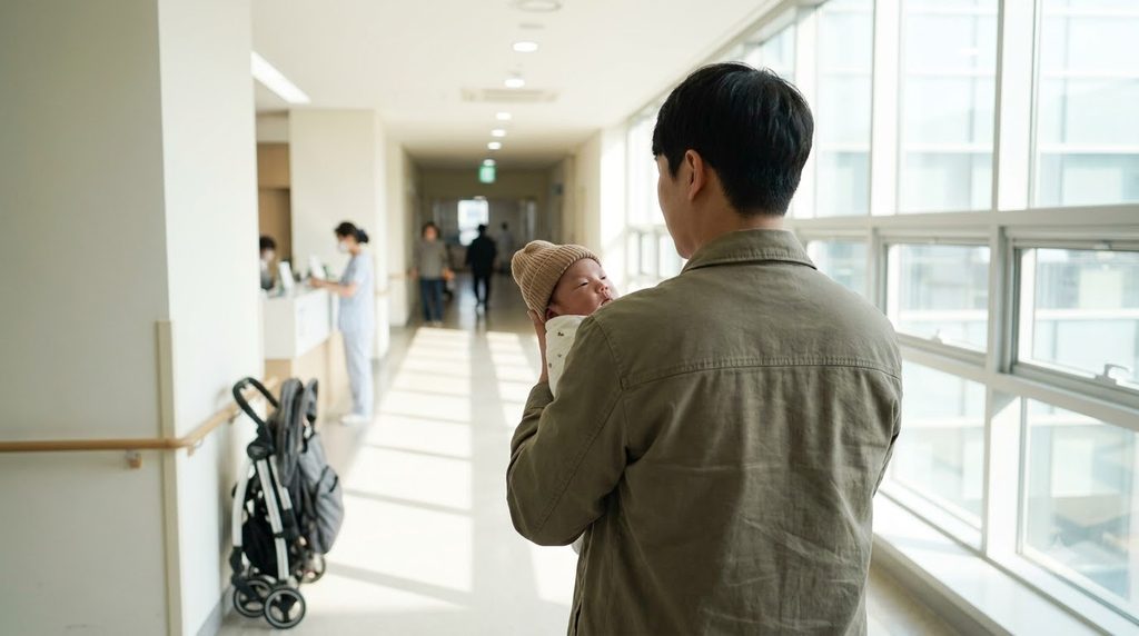 2026 임신·출산 진료비 지원 | 국민행복카드 100만원 사용처와 신청방법 4 Father holding baby in hospital 202609052324 2