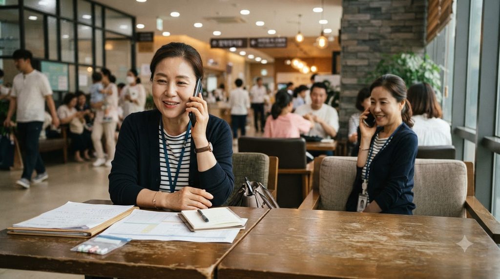 병원동행매니저 자격증 취업방법 총정리|2026 급여·구인·업무·신청 5 Manager calling guardian on smar… 20260923213408 1