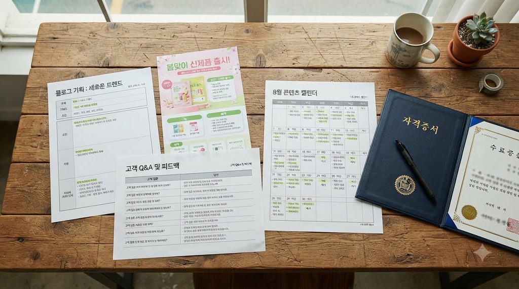 생성형AI활용능력전문가 1급 무료수강, 자격증보다 중요한 활용법 3 Planning documents on wooden table 20260918223200 2