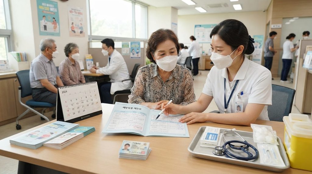 2026 양양군 대상포진 예방접종 지원|50세 이상 수급자 무료·65세 이상 접종비 5 Residents consulting medical staff 20260927195301