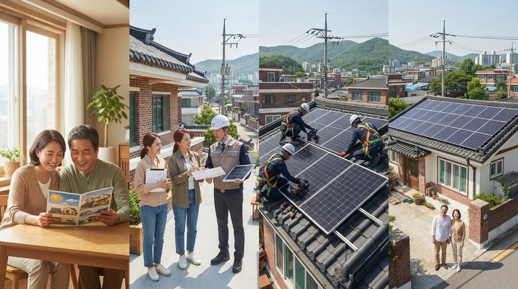 2026 신재생에너지 주택지원사업|태양광·지열 설치비 지원 대상과 신청방법 3 Solar panel installation process 20260927184406 1