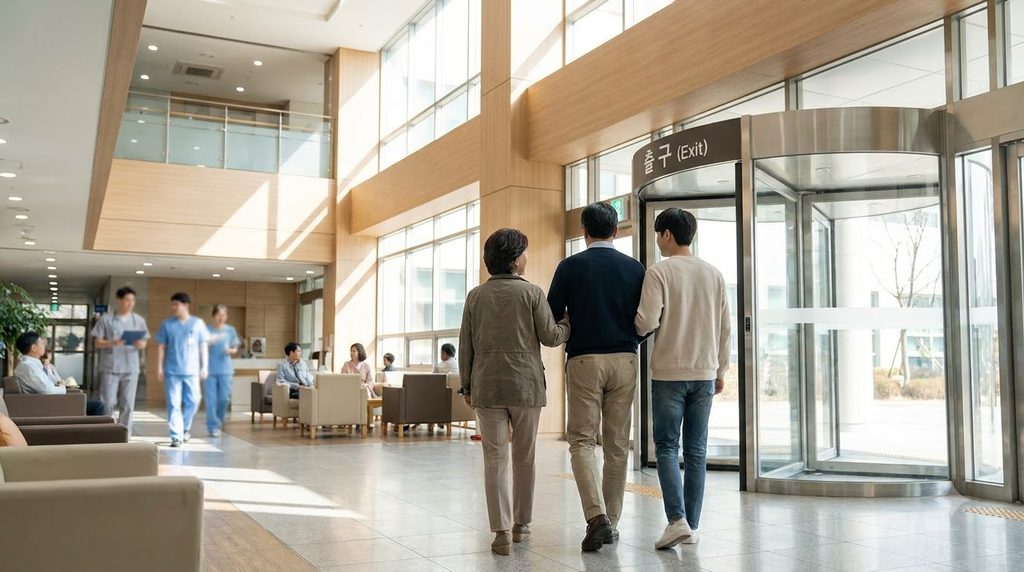 2026 산정특례 대상질환 확인방법 | 암·희귀질환 병원비 본인부담이 줄어드는 기준 1 Woman walking in hospital lobby 202609052257