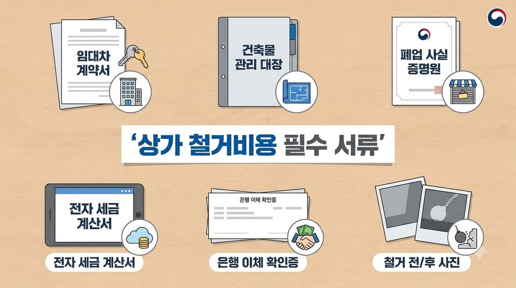 2026 희망리턴패키지 점포철거비 최대 600만원|2차 수정공고 신청방법·지원대상 5 점포철거비 필요서류 안내자료 배치 20260913002043