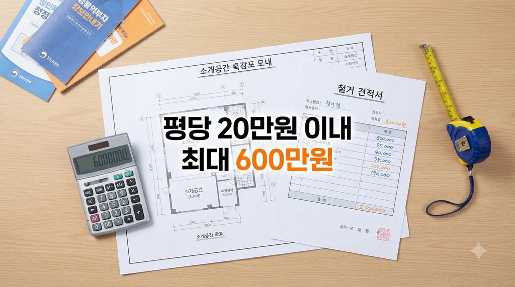 2026 희망리턴패키지 점포철거비 최대 600만원|2차 수정공고 신청방법·지원대상 2 철거 비용 비교 책상 배치 20260913002029
