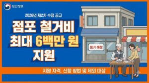 2026 희망리턴패키지 점포철거비 최대 600만원|2차 수정공고 신청방법·지원대상 8 점포 철거비 지원 사진1