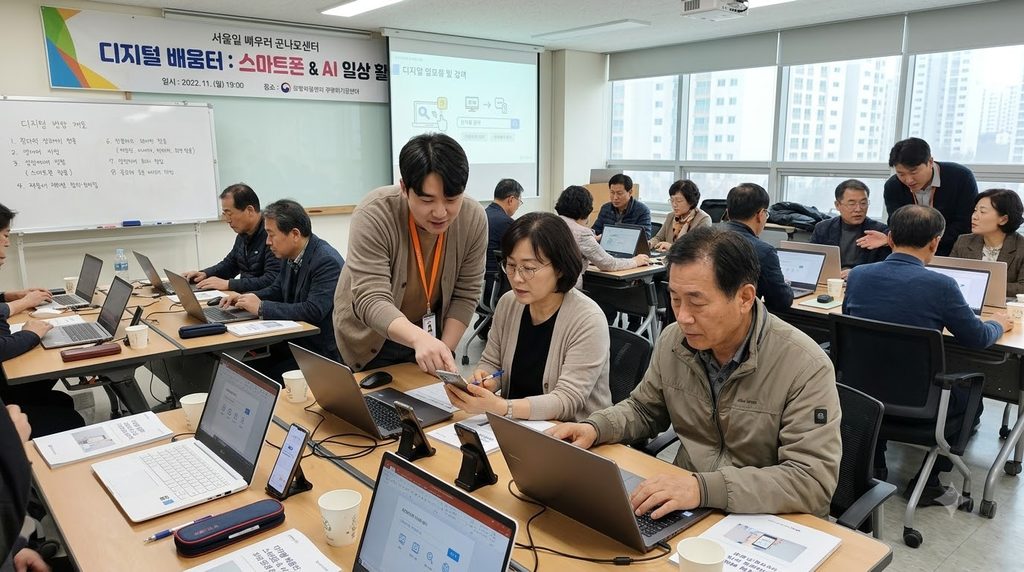 2026 서울 평생교육이용권 35만원|신청대상·사용처·농협카드·사용기간 총정리 3 Adults learning digital tools 20261008222955