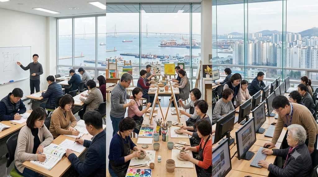 2026 인천 평생교육이용권 35만원|인천형 신청대상·사용처·현장접수까지 3 Adults learning in local community 20261008224336