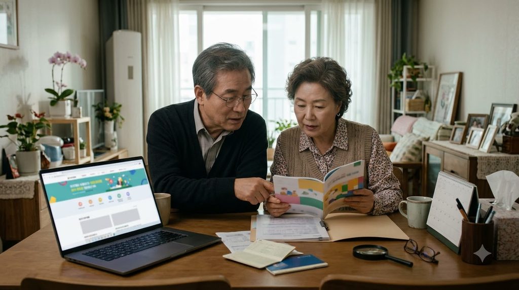 2027 기초연금 개편 총정리|38만원 인상·수급자격·소득인정액·부부 기준 6 Couple checking pension policy d… 20261016233334 1