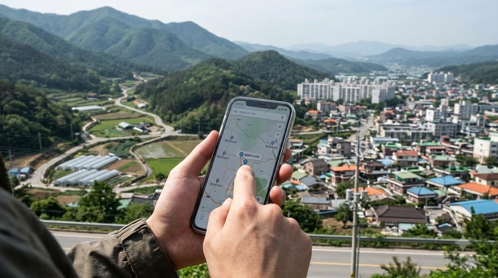Hand searching smartphone map sc… 20261025122051