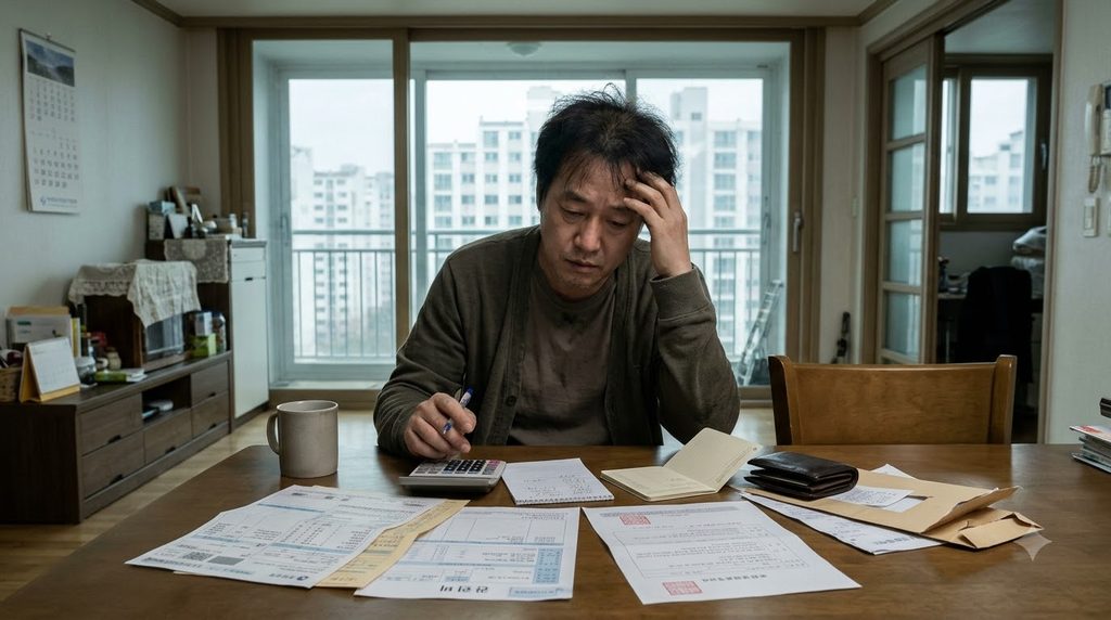 2027 인천 위기가구 생계비 30만원|11개 군·구 어디서 상담할까? 5 Man calculating living expenses … 20261026001130