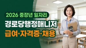 경로당행정매니저 급여는 얼마일까|하는 일·자격증·교육·채용 총정리 3 경로당행정매니저 급여 사진1