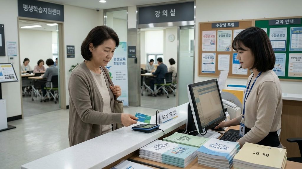 2026 경기도 평생교육이용권 35만원|4차 선정결과·사용처·농협카드 사용방법 3 Paying tuition with card 20261008222228