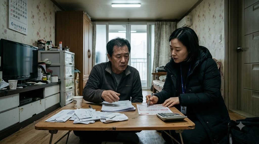 People reviewing utility paperwork 20261026005608