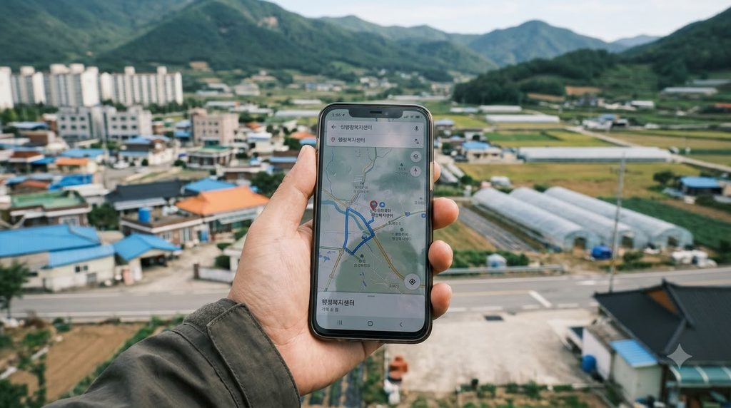 2027 전남 위기가구 생계비 30만원|시·군별 어디서 상담할까? 2 Person checking map on smartphone 20261025121044