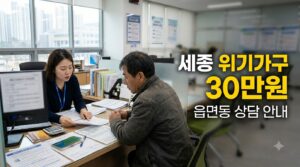 2027 세종 위기가구 생계비 30만원|읍면동 어디서 상담할까? 5 2027 세종 위기가구 생계비 30만원 사진1