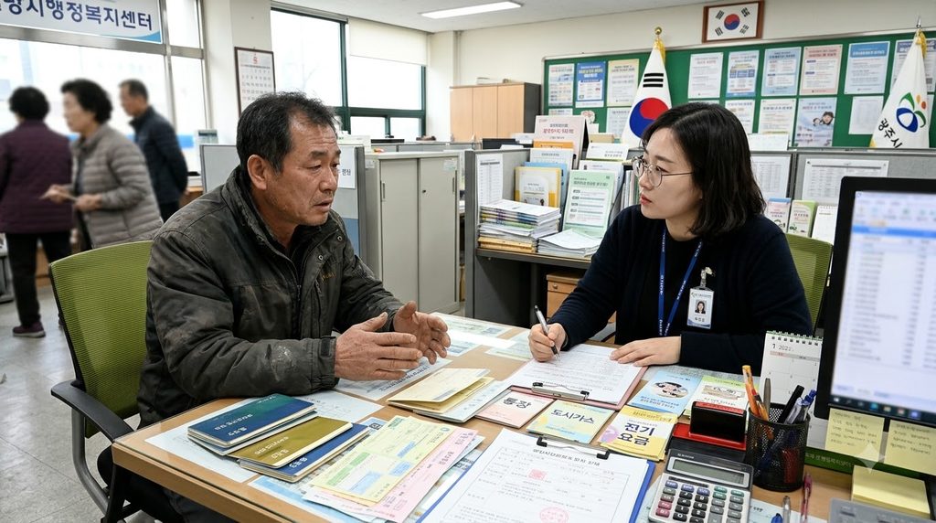 2027 광주 위기가구 생계비 30만원|5개 자치구 어디서 상담할까? 1 Resident consulting welfare offi… 20261024174758