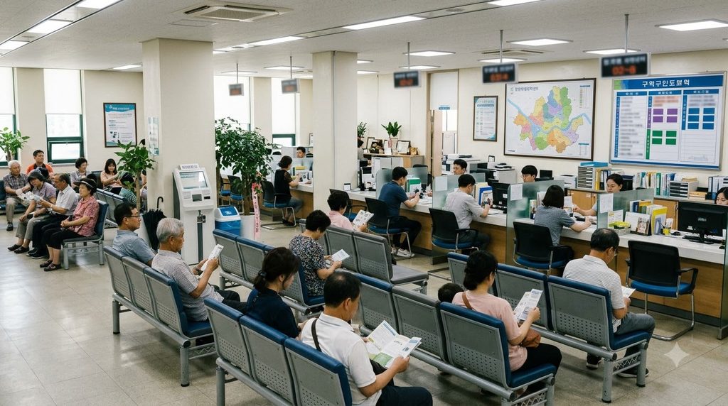 2027 인천 위기가구 생계비 30만원|11개 군·구 어디서 상담할까? 1 Residents waiting at government … 20261026001112
