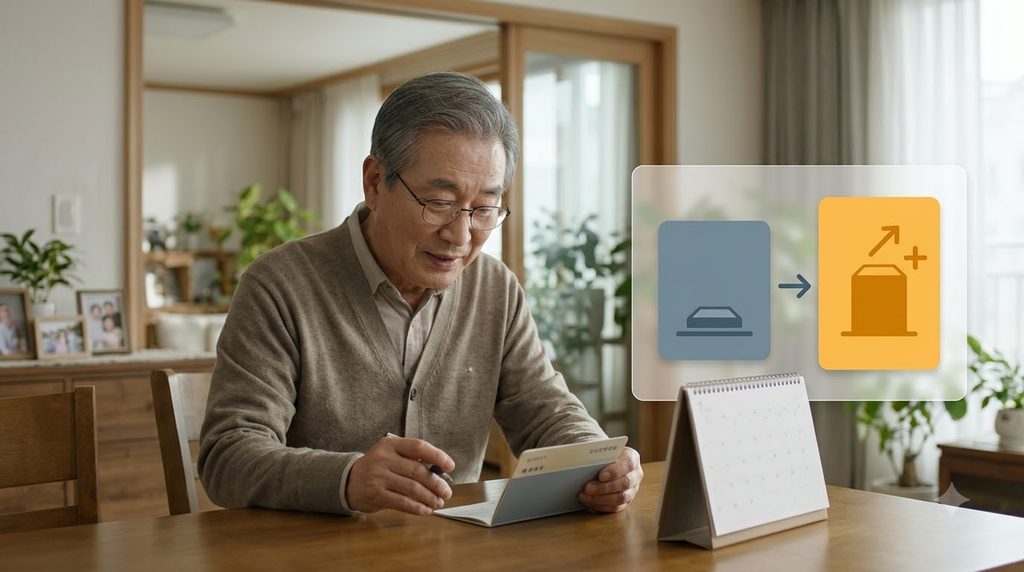 2027 기초연금 개편 총정리|38만원 인상·수급자격·소득인정액·부부 기준 1 Senior citizen viewing pension i… 20261016233338