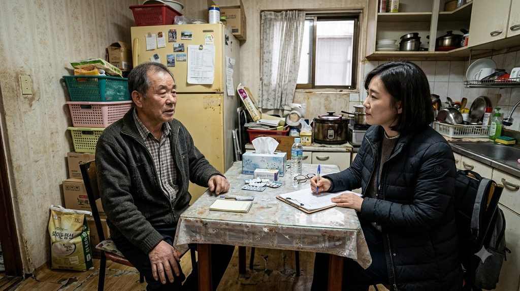 2027 대전 위기가구 생계비 30만원|5개 자치구 어디서 상담할까? 5 Welfare officer visiting resident 20261026002612