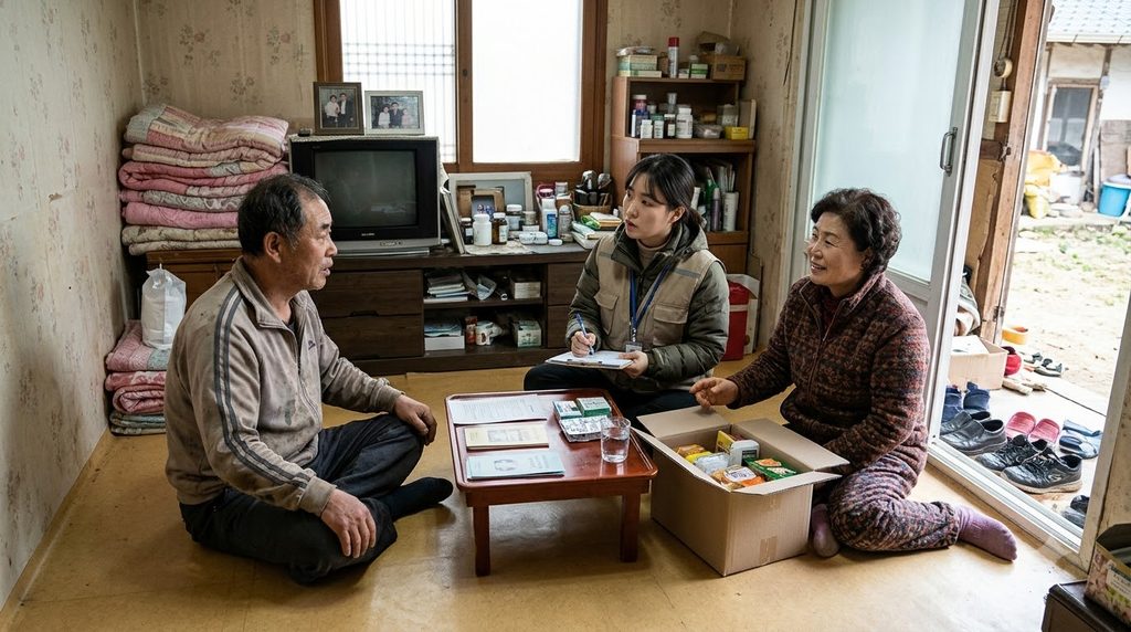 Welfare workers visiting resident 20261025122059