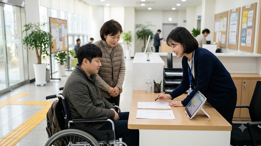 2026 대전 평생교육이용권 35만원|3차 소득무관·신청대상·사용처 총정리 5 Wheelchair user visiting consult… 20261008233115